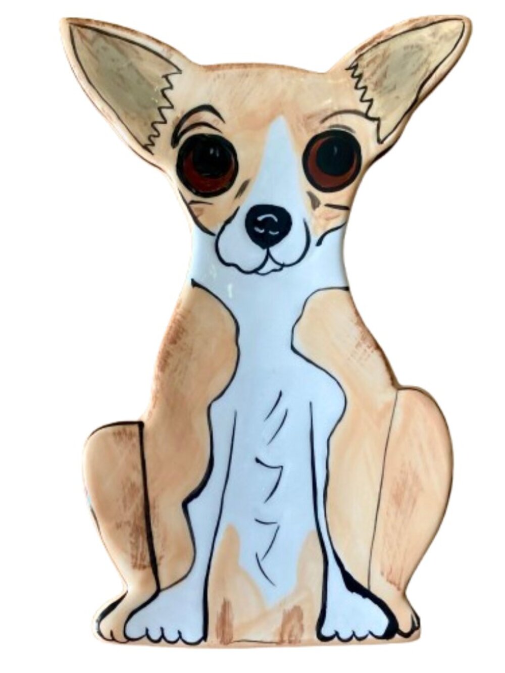 Nina Lyman Chihuahua Ceramic Trinket Dish Spoon or Soap Dish